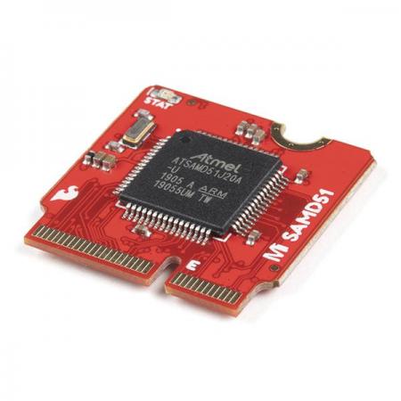 디바이스마트,MCU보드/전자키트 > 프로세서/개발보드 > ARM > Cortex-M4,SparkFun,SparkFun MicroMod SAMD51 Processor [DEV-16791],32 비트 ARM Cortex-M4F MCU를 사용하는 소형 마이크로 컨트롤러 / 최대 120MHz CPU 속도 / 1MB 플래시 메모리 / 256KB SRAM