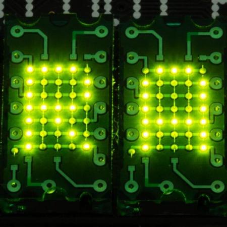 디바이스마트,MCU보드/전자키트 > 디스플레이 > 도트매트릭스,Pimoroni,LED Dot Matrix Breakout – Green [PIM527],레트로 5x7 LED 마이크로 도트매트릭 / 색상: 녹색 /  I2C 인터페이스 / 3V ~ 5V 호환 / 모든 Raspberry Pi 모델과 호환 / 납땜 불필요