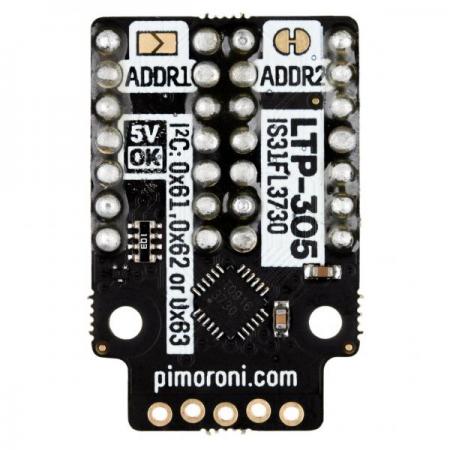 디바이스마트,MCU보드/전자키트 > 디스플레이 > 도트매트릭스,Pimoroni,LED Dot Matrix Breakout – Red [PIM526],레트로5x7 LED 마이크로 도트매트릭 / 색상: 빨간색 /  I2C 인터페이스 / 3V ~ 5V 호환 / 모든 Raspberry Pi 모델과 호환 / 납땜 불필요