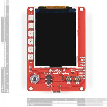 디바이스마트,MCU보드/전자키트 > 디스플레이 > LCD/OLED,SparkFun,SparkFun MicroMod Input and Display Carrier Board [DEV-16985],입력 및 디스플레이 캐리어 보드 / 240 x 320 픽셀, 2.4인치 TFT 디스플레이 / APA102 LED (6개 주소 지정 가능), 3.3V 1A 전압 조정기 등 탑재 / I2C