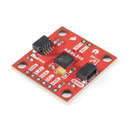 디바이스마트,MCU보드/전자키트 > 센서모듈 > 가속도/자이로/지자기센서 > 가속도센서,SparkFun,SparkFun Triple Axis Digital Accelerometer Breakout - ADXL313 (Qwiic) [SEN-17241],저전력, 고해상도 (최대 13비트) 3축 가속도계 / 측정 범위 : ± 0.5g, ± 1g, ± 2g, ± 4g / 저잡음 (150μg / √Hz)