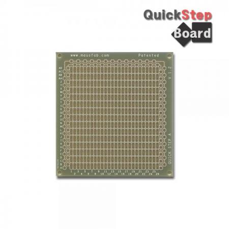 디바이스마트,커넥터/PCB > PCB기판/관련상품 > 만능기판 (단면) > 원형홀 만능기판,성원전자기기,퀵스텝보드 A형(86mm_x_91mm) 단면,퀵스텝 보드 A형 단면 / 크기 : 86 x 91(mm) / 홀 수 : 26 x 30 / 홀 간격 : 2.54(mm) / 기판 재질 : FR-4 / 특허 받은 만능기판