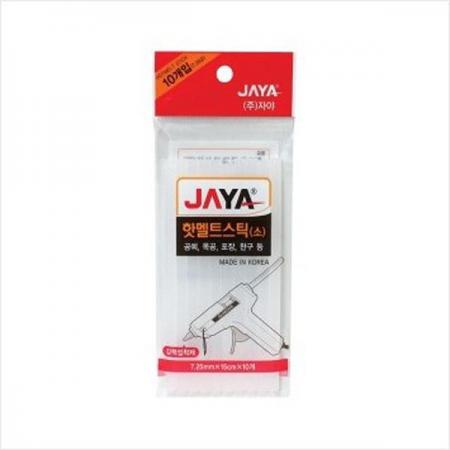 디바이스마트,수공구/전자공구/전동공구 > 전동/엔진공구 > 히터건/글루건 > 글루건(핫멜트건),JAYA,핫멜트스틱(소) 10개,플라스틱, 목재, 타일, 유리 표면접착 및 공예품 접착 수리등 다용도 핫멜트스틱입니다.