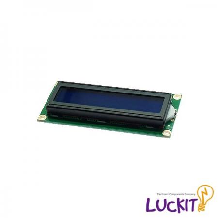 디바이스마트,LED/LCD > LCD 캐릭터/그래픽 > 캐릭터 LCD,럭킷,5V 1602 LCD 모듈 (흰색,파랑),16X2 LCD로 글자 및 이모티콘 출력이 가능한 캐릭터 LCD 모듈 / 파란색(BLUE) 바탕에 흰색(WHITE) 글씨 LCD / 핀헤더 미납땜