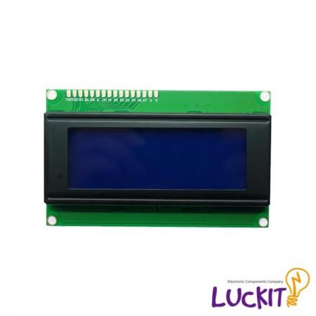 디바이스마트,MCU보드/전자키트 > 디스플레이 > LCD/OLED,럭킷,5V 2004 LCD 모듈 (흰색,파랑),20X4 DOTS LCD로 글자 및 이모티콘 출력이 가능한 캐릭터 LCD / 파란색(BLUE) 바탕에 흰색(WHITE) 글씨 / 핀헤더 미납땜 제품