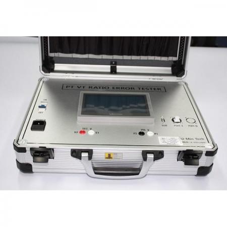 디바이스마트,기계/제어/로봇/모터 > 자동화(FA) > 제어 > 전류 변압/변환기,유민테크,PT Ratio Error Tester (1P) [UM-PT221 BASIC],HMI : LCD 7인치 / 측정 범위 : PT,VT 단상  / Test Lead선 : 4개 / 측정 오차 ±0.5% of RATIO / 알루미늄 케이스