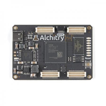 디바이스마트,MCU보드/전자키트 > 프로세서/개발보드 > FPGA,SparkFun,Alchitry Au+ FPGA Development Board (Xilinx Artix 7) [DEV-17514],100k 이상의 로직 셀과 256MB의 DDR3 RAM을 갖춘 Xilinx Artix 7 XC7A100T FPGA / 102개의 3.3V IO핀/ 아날로그 입력 9개 / 범용 LED 8개 / Qwiic 커넥터