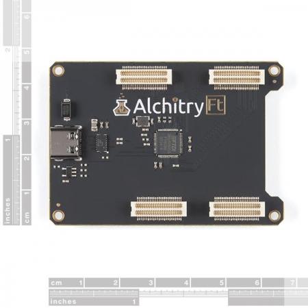 디바이스마트,MCU보드/전자키트 > 프로세서/개발보드 > FPGA,SparkFun,Alchitry Ft Element Board [DEV-17526],Au 및 Au+ FPGA 개발 보드(Xilinx Artix 7)용 확장 보드 / 50핀 보드 커넥터 4개 / USB-C 커넥터