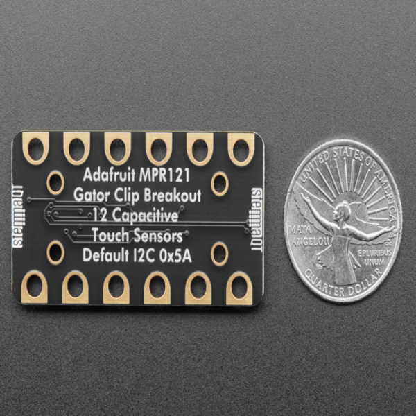 디바이스마트,MCU보드/전자키트 > 센서모듈 > 기울기/진동/충격/터치 > 지문/전도성/터치센서,Adafruit,MPR121 12-Key Capacitive Touch Sensor Gator Breakout - STEMMA QT/Qwiic [ada-4830],정전식 터치 감지 / 12개의 개별 터치패드 처리 가능 / I2C 지원 / 3V 전용