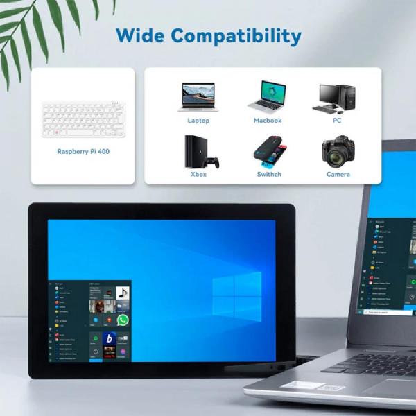 디바이스마트,오픈소스/코딩교육 > 라즈베리파이 > 라즈베리파이 디스플레이,SunFounder,[KC인증] 라즈베리파이 10.1인치 터치스크린 LCD 모니터,1280×800 픽셀의 고해상도 10.1인치 IPS 터치스크린 LCD / 플러그앤플레이, HDMI 케이블을 사용해 제어 보드와 화면을 연결 / 가로9.8 x 폭3 x 세로7.24(인치) / 12V 1.5A 아답터 별매(미포함), 라즈베리파이 보드 별매(미포함)