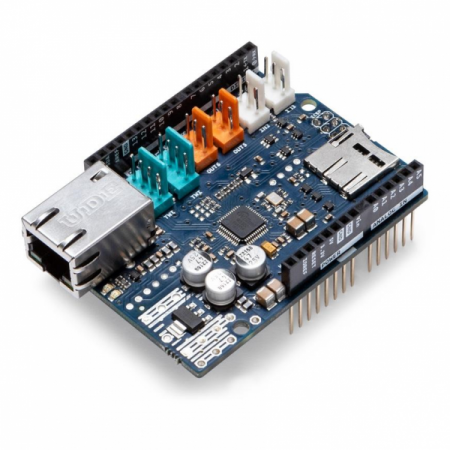 디바이스마트,오픈소스/코딩교육 > 아두이노 > 아두이노 정품 보드/쉴드/키트,아두이노,Arduino Ethernet Shield 2,A000024 / 위즈넷 W5500 칩셋 기반 / 작동 전압 : 5V