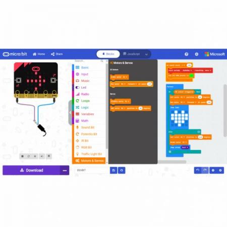 디바이스마트,오픈소스/코딩교육 > Micro:Bit > 마이크로비트 교육용키트,Cytron,EDU:BIT 마이크로비트 올인원 키트(한글 교재 포함) [EDUBIT-NB],초보자용 마이크로비트 종합 키트 / 블록코딩 및 STEAM 교육에 탁월 / 코딩 실습서 제공 / 마이크로비트 미포함