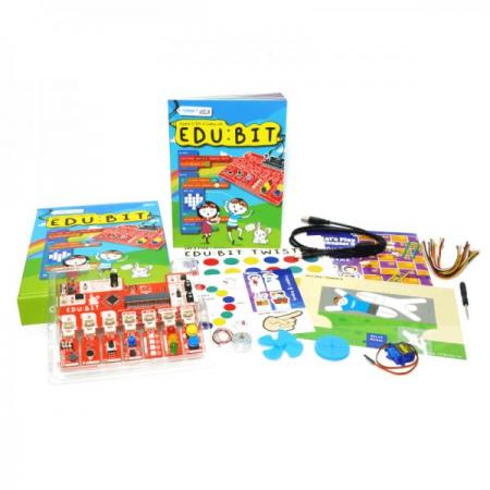 디바이스마트,오픈소스/코딩교육 > Micro:Bit > 마이크로비트 교육용키트,Cytron,EDU:BIT 마이크로비트 올인원 키트(한글 교재 포함) [EDUBIT-NB],초보자용 마이크로비트 종합 키트 / 블록코딩 및 STEAM 교육에 탁월 / 코딩 실습서 제공 / 마이크로비트 미포함