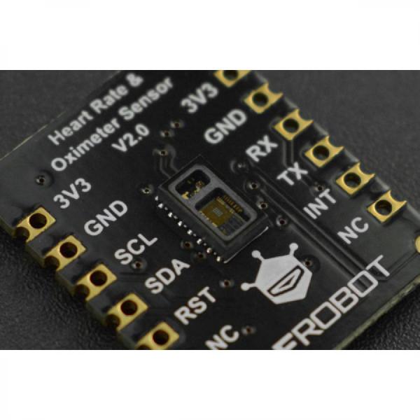 디바이스마트,MCU보드/전자키트 > 센서모듈 > 근전도/심박/바이오 > 근전도/심박센서,DFROBOT,MAX30102 심박, 산소포화도 센서 Breakout Board [SEN0344],광혈류측정 기반의 산소, 심박수 모니터링 바이오 센서 모듈 / 18비트 ADC, 12C 지원 / 3.3V~5V / 18×14mm