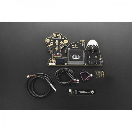 디바이스마트,오픈소스/코딩교육 > Micro:Bit > 마이크로비트 확장/변환보드,DFROBOT,마이크로비트 환경 과학 확장보드 V2.0 [MBT0034],과학, IoT 교육용 확장보드 / 환경 조건 측정 가능 / UV, 온도, 기압, 수질센서 등 내장 / IFTTT, ThingSpeak, EasyIoT 플랫폼 지원