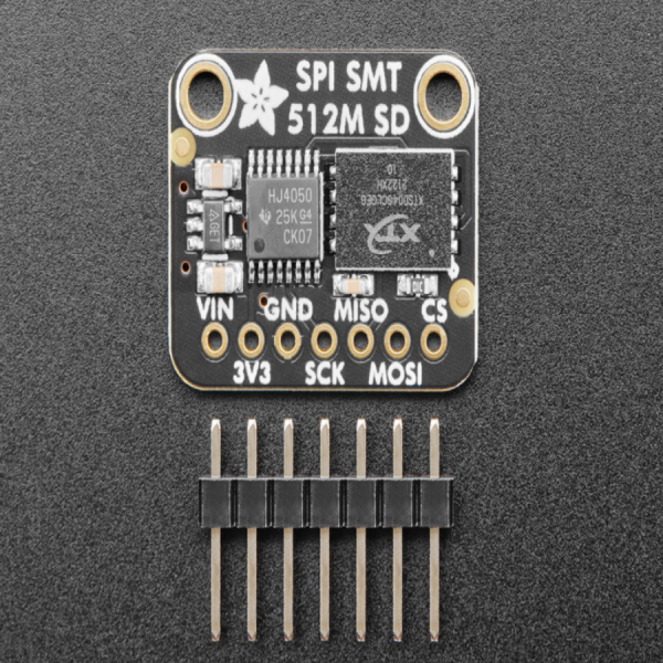 디바이스마트,MCU보드/전자키트 > 전원/신호/저장/응용 > SD/TF/메모리,Adafruit,SPI Flash SD Card - XTSD 512 MB [ada-4899],4Gbit (512MByte) / clock frequency 최대 50Mhz / ECC, NAND / 3V, 5V 로직 사용 가능 /  21.4 x 17.7 x 2.9mm