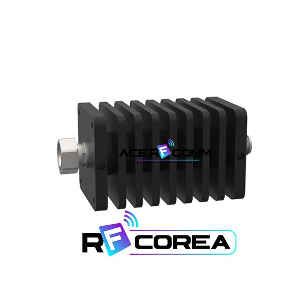감쇠기 (Attenuator) 4.3/10 m * N f 100Watt 4GHz, 30dB, SQ 64mm
