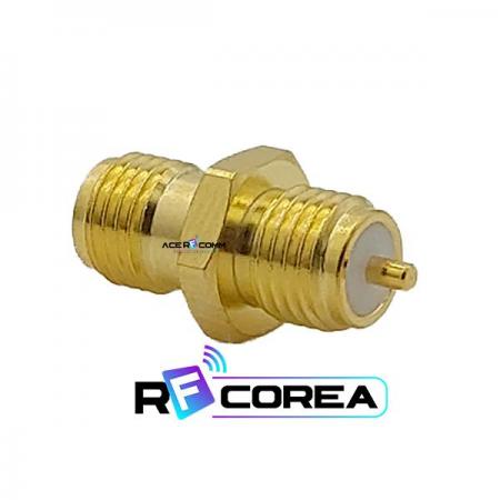 디바이스마트,커넥터/PCB > RF커넥터/케이블 > SMA 커넥터,알에프코리아,CON. SMA (F) BR, GOLD,일반 RF 용으로 가장 많이 사용되는 커넥터로 DC ~ 18GHz 용의 해당 주파수에서 사용됨, 분배기,필터,커플러등의 기구물에 장착됨