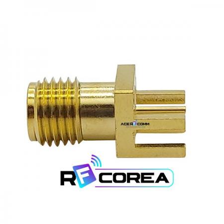디바이스마트,커넥터/PCB > RF커넥터/케이블 > SMA 커넥터,알에프코리아,CON. SMA (F) End launch 0.8T,일반 RF 용으로 가장 많이 사용되는 커넥터로 DC ~ 18GHz 용의 해당 주파수에서 사용됨, 0.8T PCB에 측면에서 결합됨.
