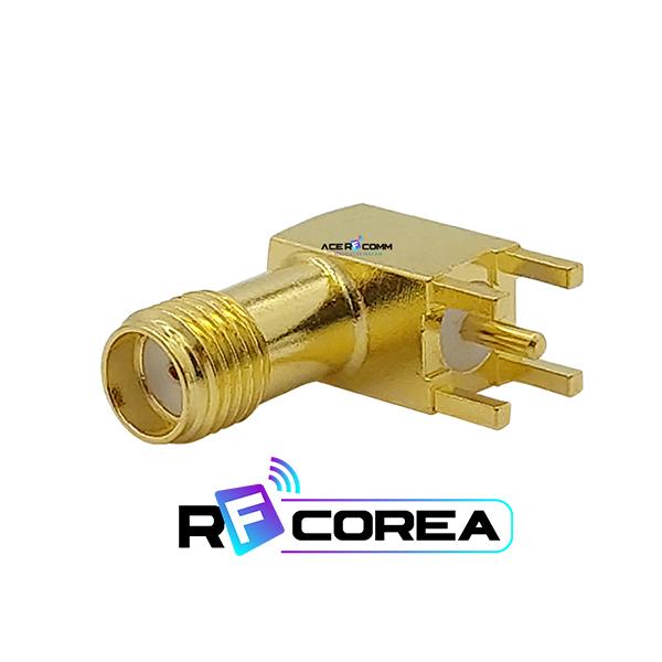 CON. SMA (F) Right Angle 4R PCB 17.5mm