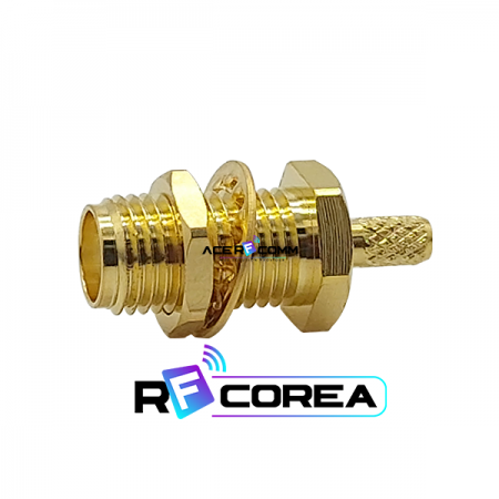 디바이스마트,커넥터/PCB > RF커넥터/케이블 > SMA 커넥터,알에프코리아,CON. SMA (F) BH 316,일반 RF 용으로 가장 많이 사용되는 커넥터로 DC ~ 18GHz 용의 해당 주파수에서 사용됨, RG316 케이블에 연결되는 커넥터