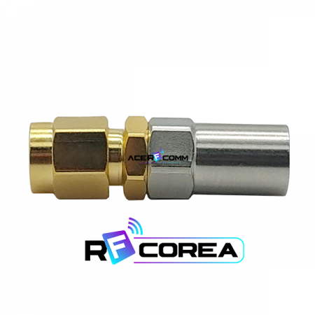 디바이스마트,커넥터/PCB > RF커넥터/케이블 > SMA 커넥터,알에프코리아,CON. SMA (M) ST RG402,일반 RF 용으로 가장 많이 사용되는 커넥터로 DC ~ 18GHz 용의 해당 주파수에서 사용됨, RG402 케이블에 연결되는 커넥터