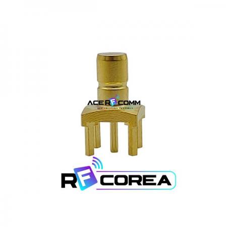 디바이스마트,커넥터/PCB > RF커넥터/케이블 > SMB 커넥터,알에프코리아,CON. SMB (F) 4R PCB,최대 4GHz의 주파수로 작동하는 빠른 잠금(Snap-on coupling) 방식의 소형 커넥터임, PCB 에 수직으로 결합됨