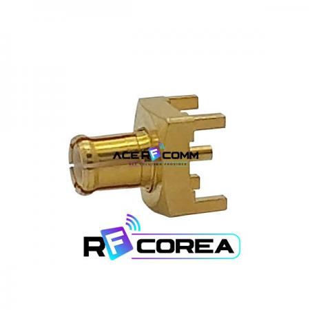 디바이스마트,커넥터/PCB > RF커넥터/케이블 > MCX 커넥터,알에프코리아,CON. MCX (M) 4R PCB,최대 6GHz의 주파수로 작동하는 빠른 잠금(Snap-on coupling) 방식의 소형 커넥터, PCB 에 수직으로 장착되는 커넥터