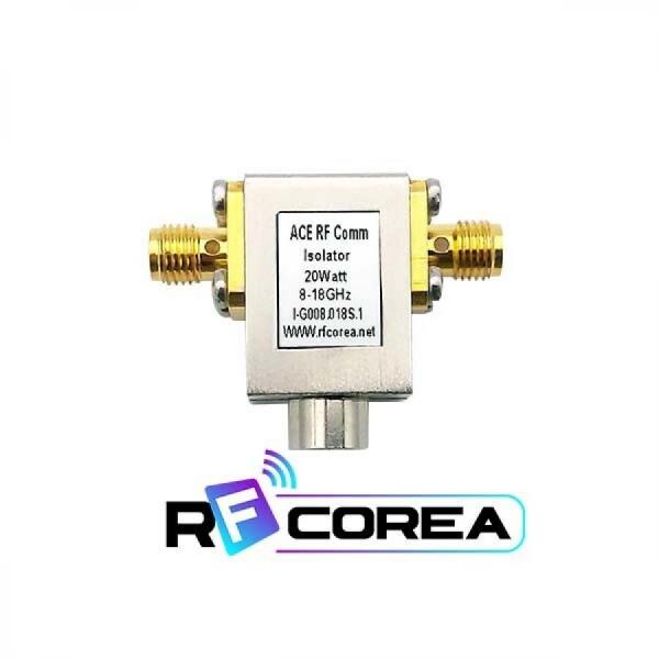 디바이스마트,커넥터/PCB > RF커넥터/케이블 > 기타 > 아이솔레이터,알에프코리아,아이솔레이터 (Coaxial Isolator), SMA 20Watt 8.0~18GHz,과도한 신호로부터 발생할수 있는 반사파로부터 시스템의 RF 구성 요소를 보호하는 2 포트 장치, 주문제작품