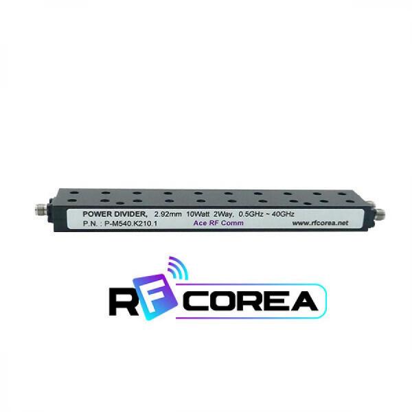 디바이스마트,커넥터/PCB > RF커넥터/케이블 > 기타 > 전력분배기,알에프코리아,전력분배기 (Power Divider), 2.92MM 2Way 10Watt 0.5~40GHz,RF 전력 분배기는 손실을 최소화하면서 입력 신호를 둘 이상의 출력 신호로 분할하는 수동 RF 기기, Microwave 및 5G용