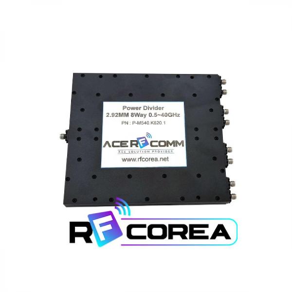 디바이스마트,커넥터/PCB > RF커넥터/케이블 > 기타 > 전력분배기,알에프코리아,전력분배기 (Power Divider), 2.92MM 8Way 20Watt 0.5~40GHz,RF 전력 분배기는 손실을 최소화하면서 입력 신호를 둘 이상의 출력 신호로 분할하는 수동 RF 기기, Microwave 및 5G용