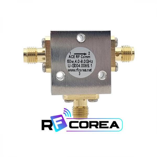 디바이스마트,커넥터/PCB > RF커넥터/케이블 > 기타 > 써큘레이터,알에프코리아,써큘레이터 (Coaxial circulator), SMA 60Watt 4.0~8GHz,회로 내에서 신호 흐름을 조절하는 데 사용되는 3 포트를 가지고 있는 제품, 주문제작품