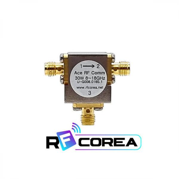 디바이스마트,커넥터/PCB > RF커넥터/케이블 > 기타 > 써큘레이터,알에프코리아,써큘레이터 (Coaxial circulator), SMA 30Watt 8.0~18GHz,회로 내에서 신호 흐름을 조절하는 데 사용되는 3 포트를 가지고 있는 제품, 주문제작품
