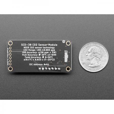 디바이스마트,MCU보드/전자키트 > 센서모듈 > 먼지/가스/연기/불꽃 > 가스/공기질/연기센서,Adafruit,SCD-30-NDIR CO2 Temperature and Humidity Sensor - STEMMA QT/Qwiic [ada-4867],CO2 농도 및 온습도 측정 / CO2 측정 범위 400ppm – 10.000ppm / 환경감지, 과학실험, 대기질 및 환기 연구에 적합 / I2C 인터페이스
