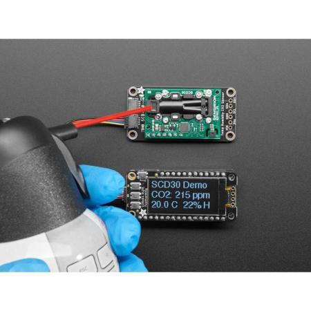 디바이스마트,MCU보드/전자키트 > 센서모듈 > 먼지/가스/연기/불꽃 > 가스/공기질/연기센서,Adafruit,SCD-30-NDIR CO2 Temperature and Humidity Sensor - STEMMA QT/Qwiic [ada-4867],CO2 농도 및 온습도 측정 / CO2 측정 범위 400ppm – 10.000ppm / 환경감지, 과학실험, 대기질 및 환기 연구에 적합 / I2C 인터페이스