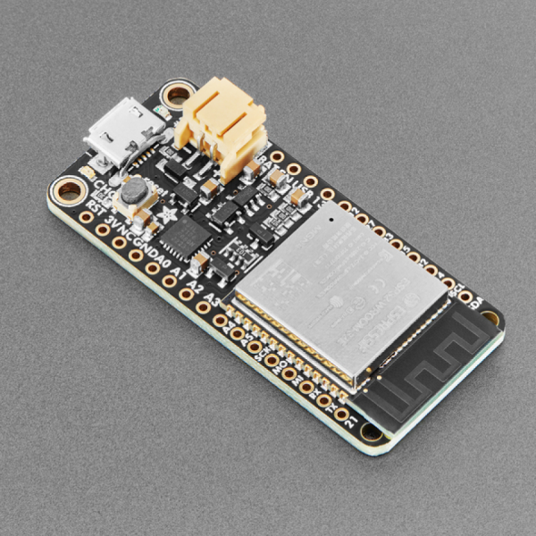 디바이스마트,MCU보드/전자키트 > 통신/네트워크 > 와이파이,Adafruit,HUZZAH32 – ESP32 Feather Board [ada-3405],WROOM-32 모듈, 듀얼 코어 ESP32기반의 보드 / SPI Flash 4MB /  WiFi 및 Bluetooth Classic/LE 지원