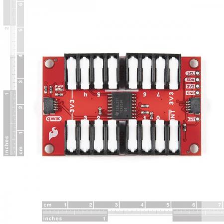 디바이스마트,MCU보드/전자키트 > 전원/신호/저장/응용 > 인터페이스/먹서,SparkFun,SparkFun Qwiic GPIO [DEV-17047],GPIO핀 최대 8개 추가 가능 / TCA9534 I/O expander IC 기반의 I2C 장치