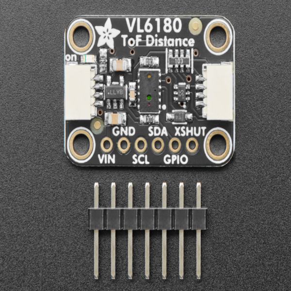 디바이스마트,MCU보드/전자키트 > 센서모듈 > 라이다/거리/초음파/라인 > 거리/근접센서,Adafruit,VL6180X Time of Flight Distance Ranging Sensor (VL6180) - STEMMA QT [ada-3316],VL6180X 는 ToF (Time of Flight) 거리센서로 레이저 빛이 센서로 돌아오는데 걸리는 시간을 감지하는데 사용