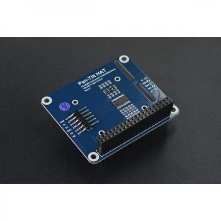 디바이스마트,MCU보드/전자키트 > 카메라/비디오 > 스캐너/기타/악세사리,DFROBOT,Pan-Tilt HAT (Raspberry Pi, Jetson Nano 호환) [FIT0731],카메라 움직임, 광도 감지 제어 가능 / 영상 모니터링,인식 및 추적에 적합 / I2C 통신 / TSL25911FN 내장 / 3.3V, 5V ※카메라 미포함