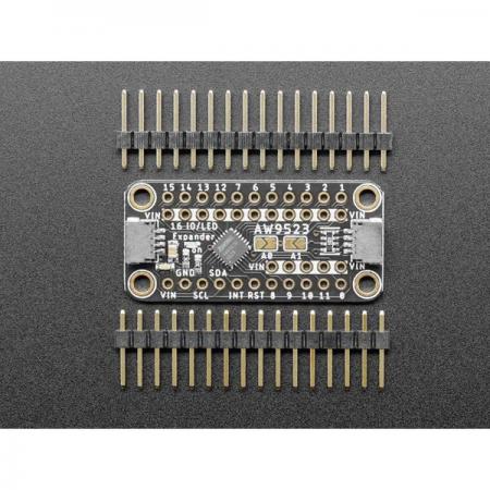 디바이스마트,오픈소스/코딩교육 > 아두이노 > 아두이노 호환보드,Adafruit,AW9523 GPIO Expander and LED Driver Breakout - STEMMA QT/Qwiic [ada-4886],I/O핀 16개 / LED 드라이브 모드에서 8비트 선형 디밍 / 4개의 I2C 주소 옵션 / 작동 전압 2.5V ~ 5.5V / 아두이노, 라즈베리파이 호환