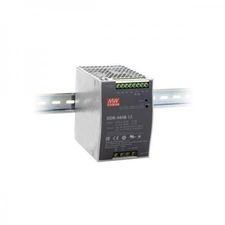 디바이스마트,전원/파워/배터리 > DC-DC 컨버터 모듈 > 승압·강하형 모듈(외장) > 절연 스위칭 모듈,MEANWELL,DDR-480,[민웰 파워서플라이] 480W Single Output SMPS(1채널 DC/DC 컨버터)/딘레일(찬넬)타입, Remote ON/OFF, 병렬연결