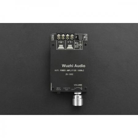 디바이스마트,MCU보드/전자키트 > 음악/앰프/녹음 > 앰프/증폭,DFROBOT,HIFI 디지털 블루투스 앰프 - 100W * 2 [DFR0804],전원 공급 5-27V / 입력 AUX + Bluetooth 5.0 / 출력 100W*2 / 스테레오 / 50W-300W, 4Ω-8Ω 스피커 호환