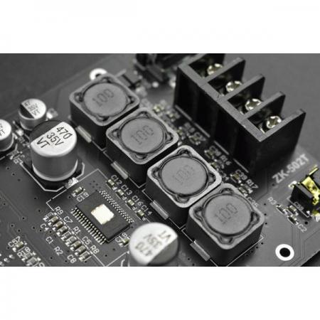 디바이스마트,MCU보드/전자키트 > 음악/앰프/녹음 > 앰프/증폭,DFROBOT,Bass Treble 블루투스 앰프 - 50W * 2 [DFR0806],저음 및 고음역대 독립 제어 가능 / 전원 공급 9-24V / 입력 AUX + Bluetooth 5.0 / 출력 50W*2 / 스테레오 / 15W-100W, 4Ω-8Ω 스피커 호환