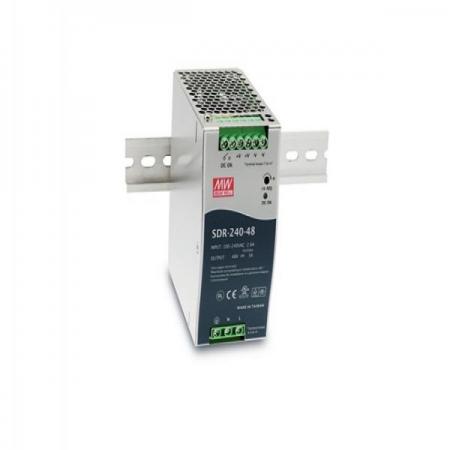 디바이스마트,전원/파워/배터리 > SMPS > DIN Rail 타입,MEANWELL,SDR-240-48,DIN Rail 타입 1채널 240W SMPS / 출력전압 : 48V / 출력전류 : 5A / 입력전압 : AC 88~264V / 변환효율 : 94% / MEANWELL