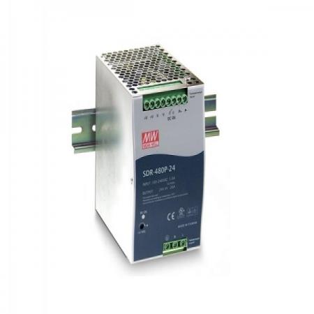 디바이스마트,전원/파워/배터리 > SMPS > DIN Rail 타입,MEANWELL,SDR-480P-24,DIN Rail 타입 1채널 480W SMPS / 출력전압 : 24V / 출력전류 : 20A / 입력전압 : AC 90~264V / 변환효율 : 94% / MEANWELL