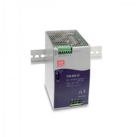 디바이스마트,전원/파워/배터리 > SMPS > DIN Rail 타입,MEANWELL,TDR-960-24,DIN Rail 타입 1채널 960W SMPS / 출력전압 : 24V / 출력전류 : 40A / 입력전압 : AC 340~550V / 변환효율 : 94% /  MEANWELL