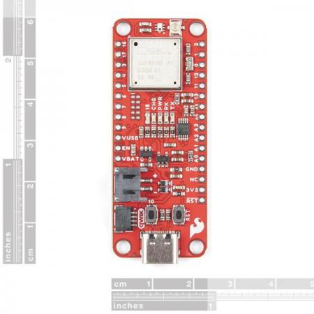 디바이스마트,MCU보드/전자키트 > 통신/네트워크 > RF/LoRa,SparkFun,SparkFun LoRa Thing Plus - expLoRaBLE [WRL-17506],NM180100 SiP 내장 Feather-footprint 개발 보드 / 868MHz 및 915MHz 대역, BLE 지원 / 24 GPIO / Qwiic 및 U.FL 커넥터 / 3.3V
