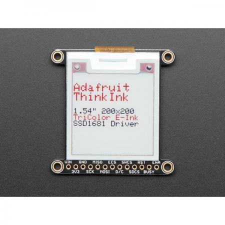 디바이스마트,MCU보드/전자키트 > 디스플레이 > LCD/OLED,Adafruit,1.54inch Tri-Color eInk/ePaper 200x200 Display with SRAM - SSD1681 Driver [ada-4868],1.54인치 eInk/ePaper 디스플레이 / 전원 차단시에도 이미지 볼 수 있음 / microSD 슬롯 / 3V, 5V 로직 호환
