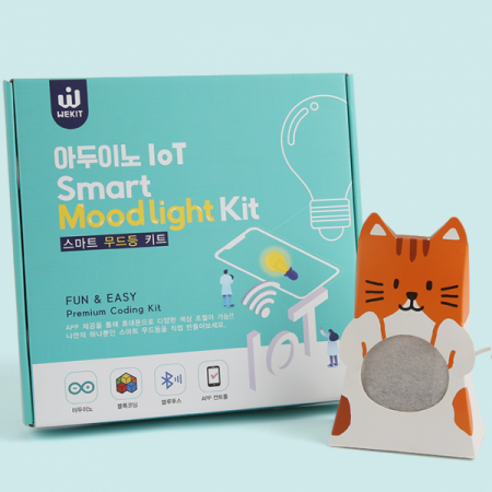 디바이스마트,오픈소스/코딩교육 > 아두이노 > 아두이노 교육용키트,WEKIT,WK 아두이노 IoT 스마트 무드등 키트 [WK-ADA-K20],DIY 스마트  무드등 키트 / APP을 통해 휴대폰으로 무드등의 색상 변경 가능 (APP제공) / 블루투스 통신과 사물인터넷의 원리 간접 경험 / 블록코딩 지원