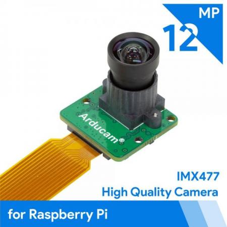 디바이스마트,,ArduCAM,Arducam 12MP IMX477 Mini High Quality 카메라 모듈 [B0262],Raspberry Pi 용 고품질 카메라이며 작은 크기와 가벼운 무게가 장점입니다.